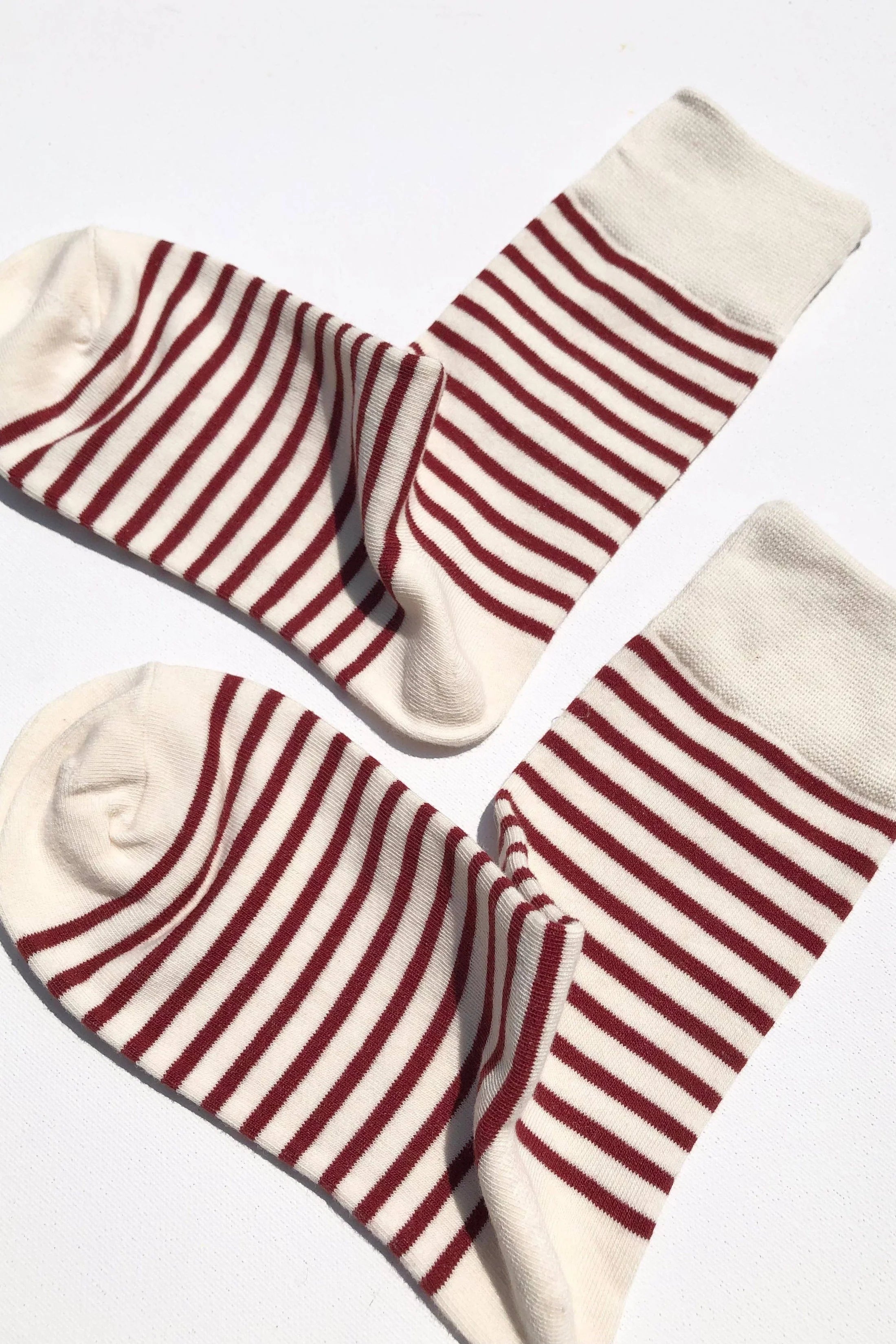 Billy Bamboo - Colour Stripe Socks – Burgundy -