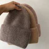 Billy Bamboo - Royal Angora Beanie – Mushroom -