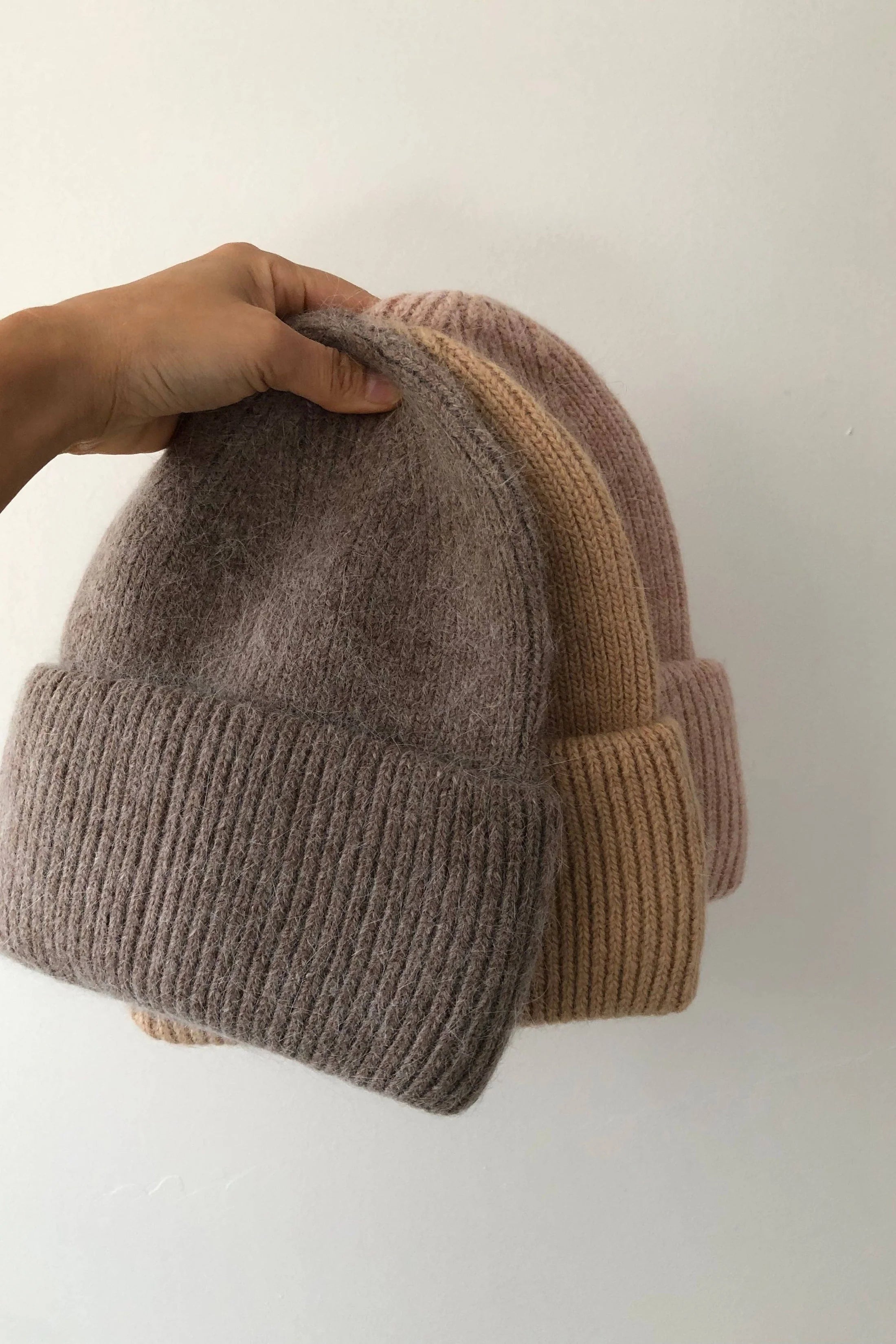 Billy Bamboo - Royal Angora Beanie – Mushroom -