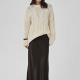 My Essential Wardrobe - Estelle Long Skirt - Espresso