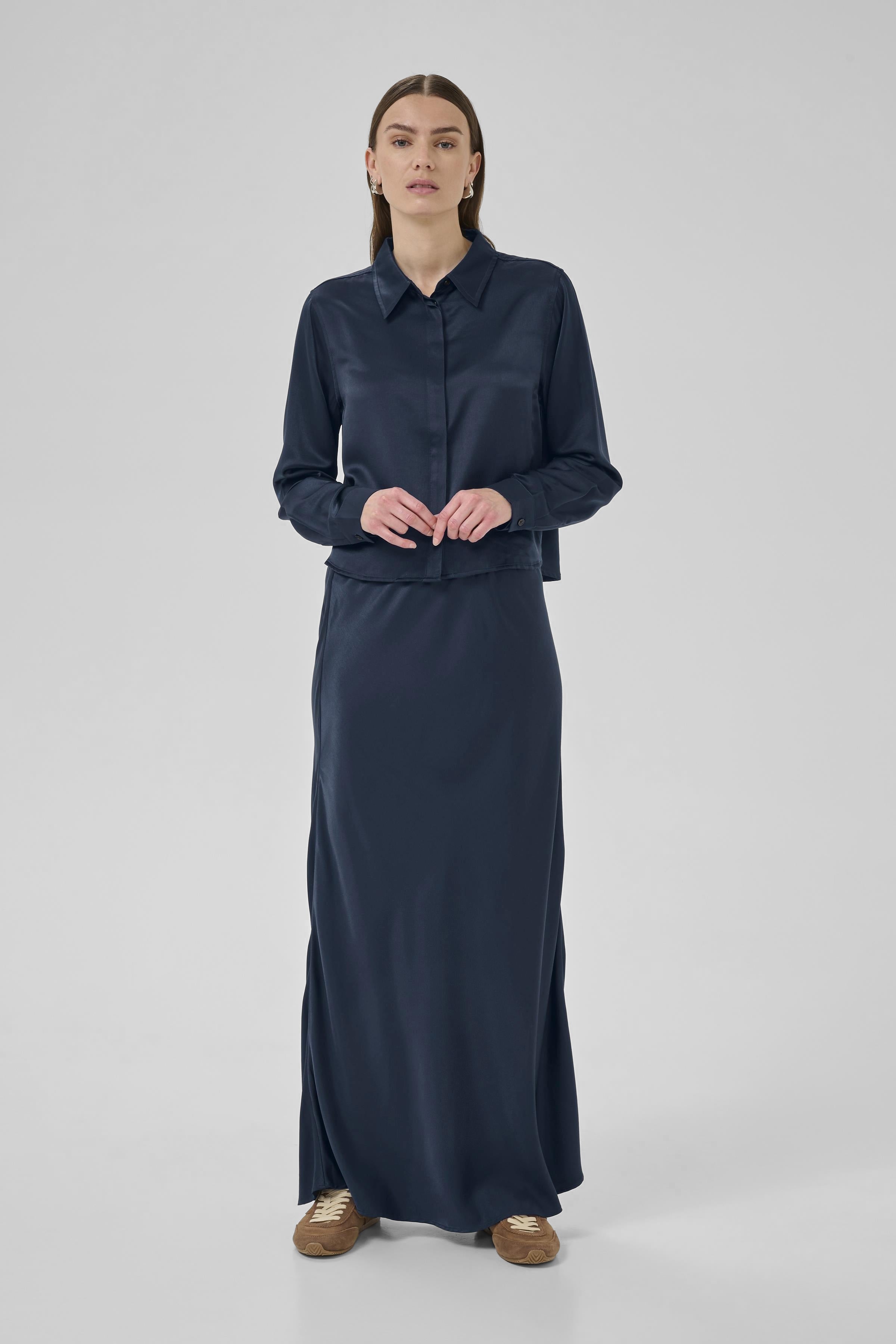 My Essential Wardrobe - Estelle Long Skirt - After Midnight