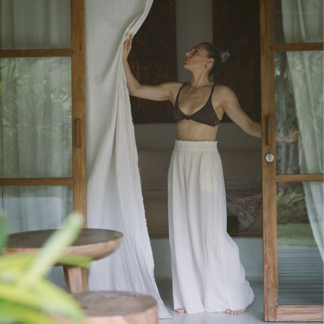 Pokoloko - Crinkle Palazzo Pants -
