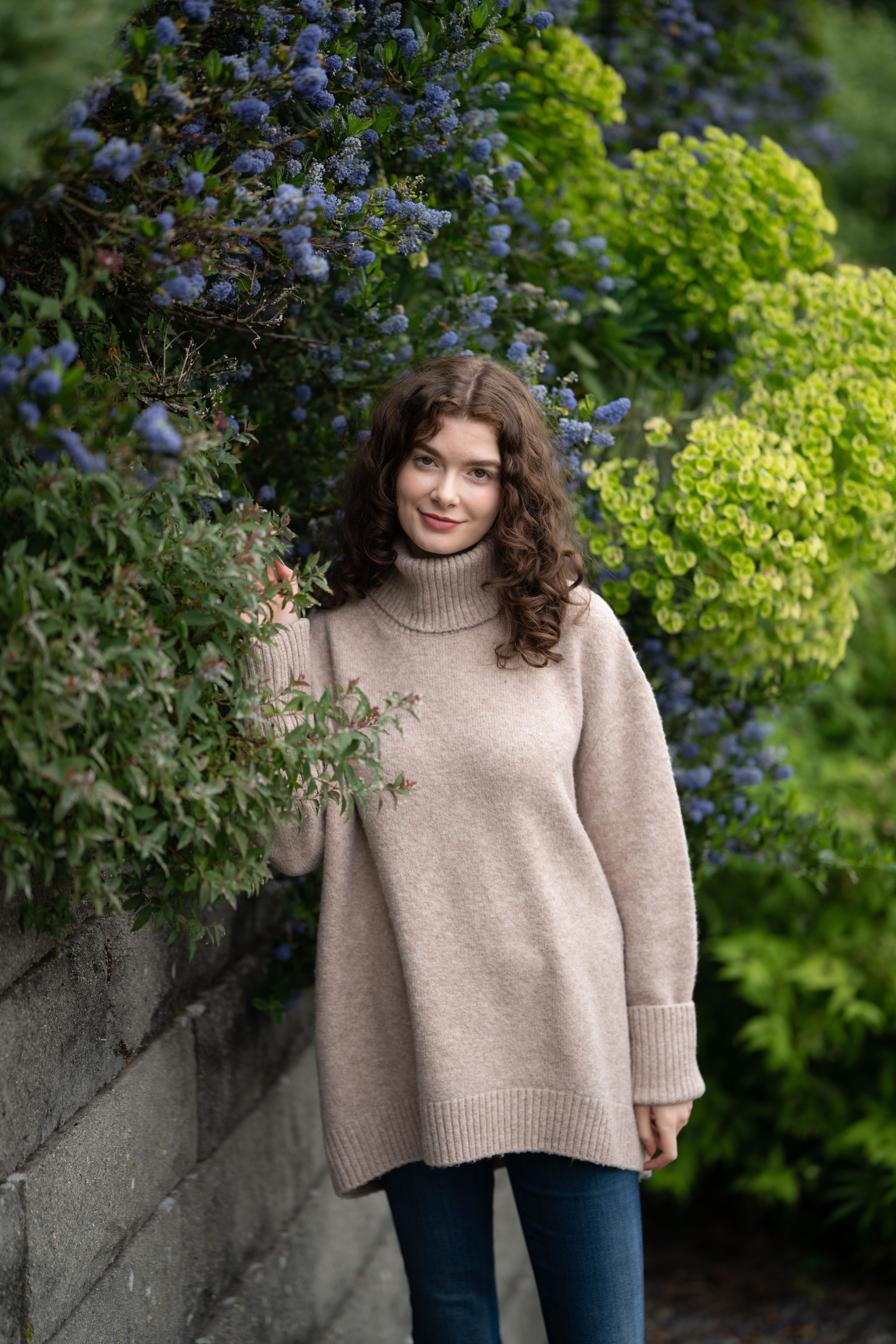 Echo Verde - Chunky Cowl Neck Sweater - Hazel O S