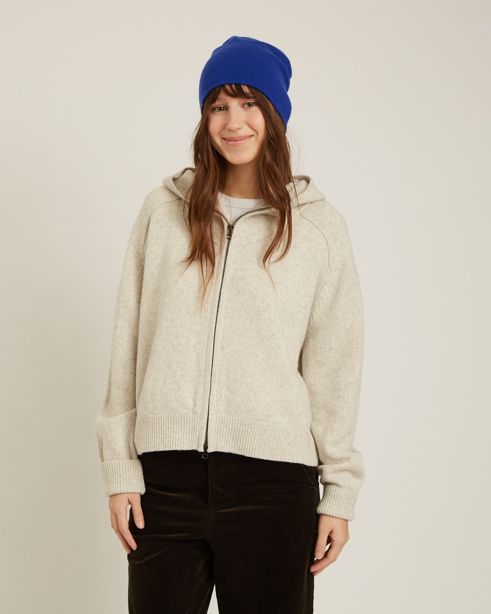 Naïf - Noemie Hoodie - White Grey