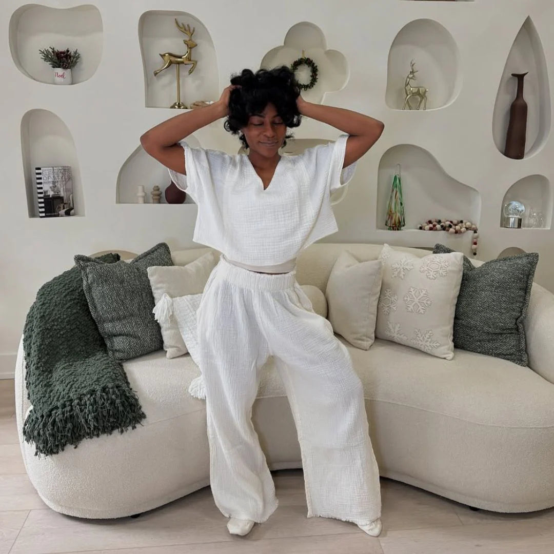 Pokoloko - Crinkle Palazzo Pants -
