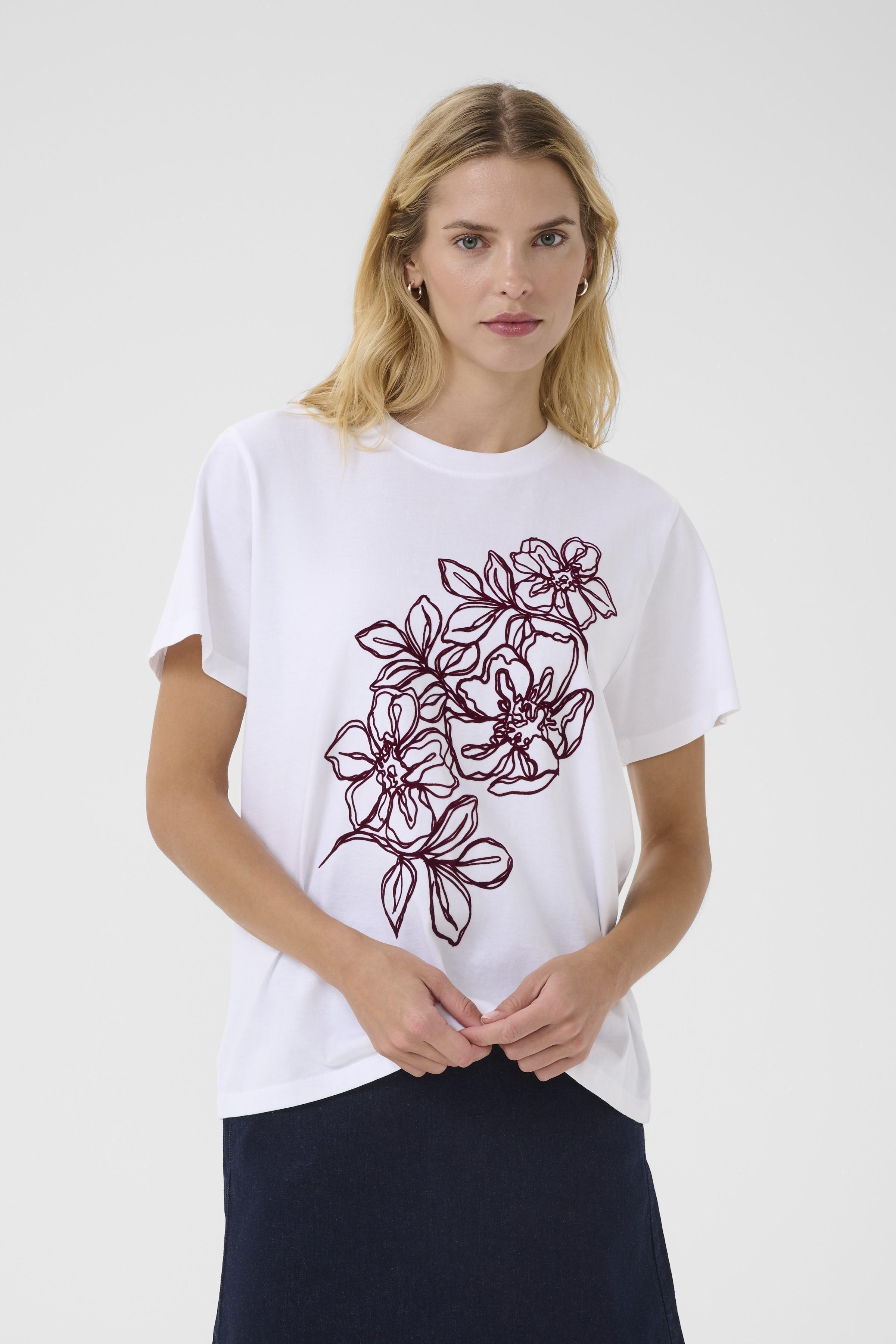 Part Two - Jamina T-Shirt - White Tawny Port