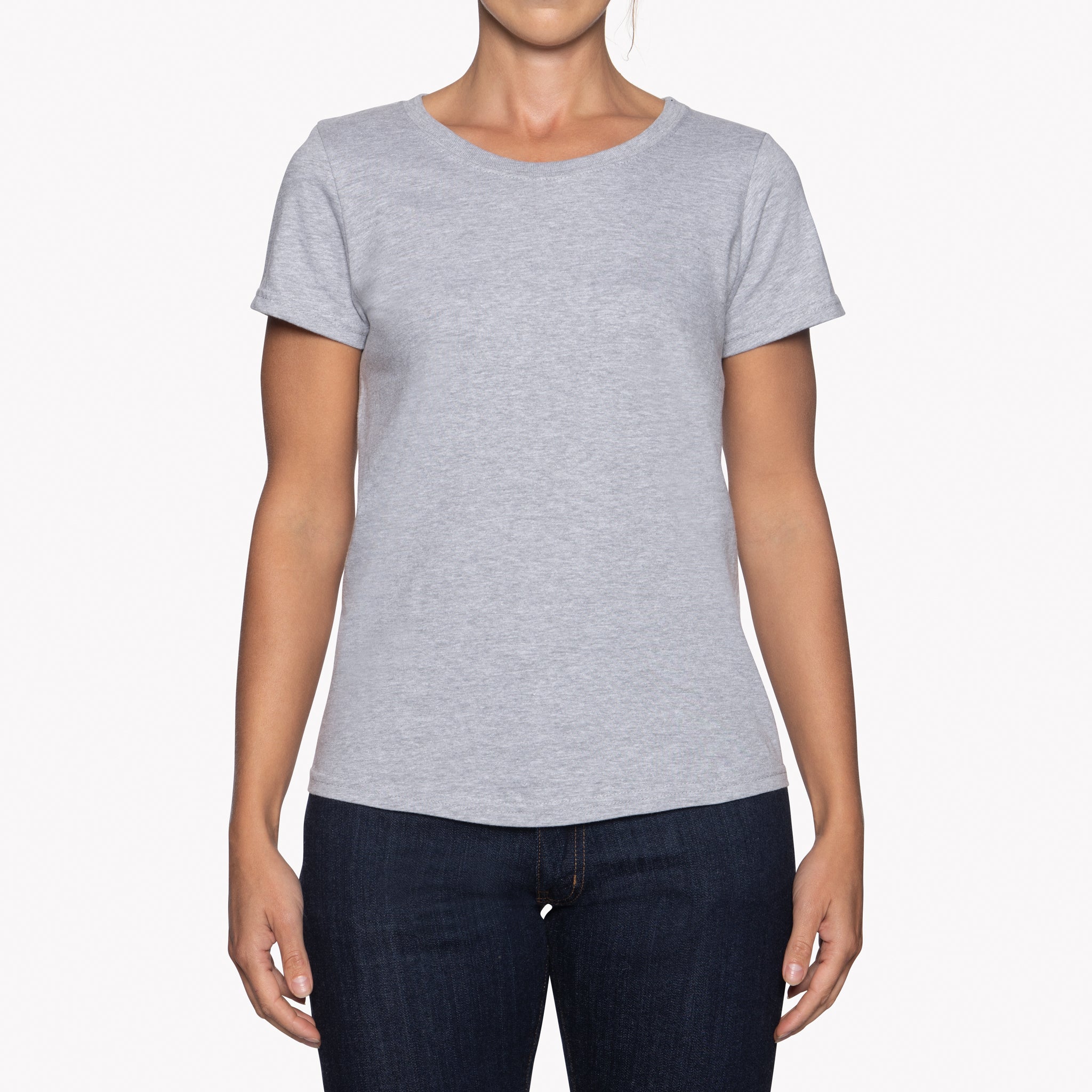 Naked & Famous - T-Shirt - Heather Grey