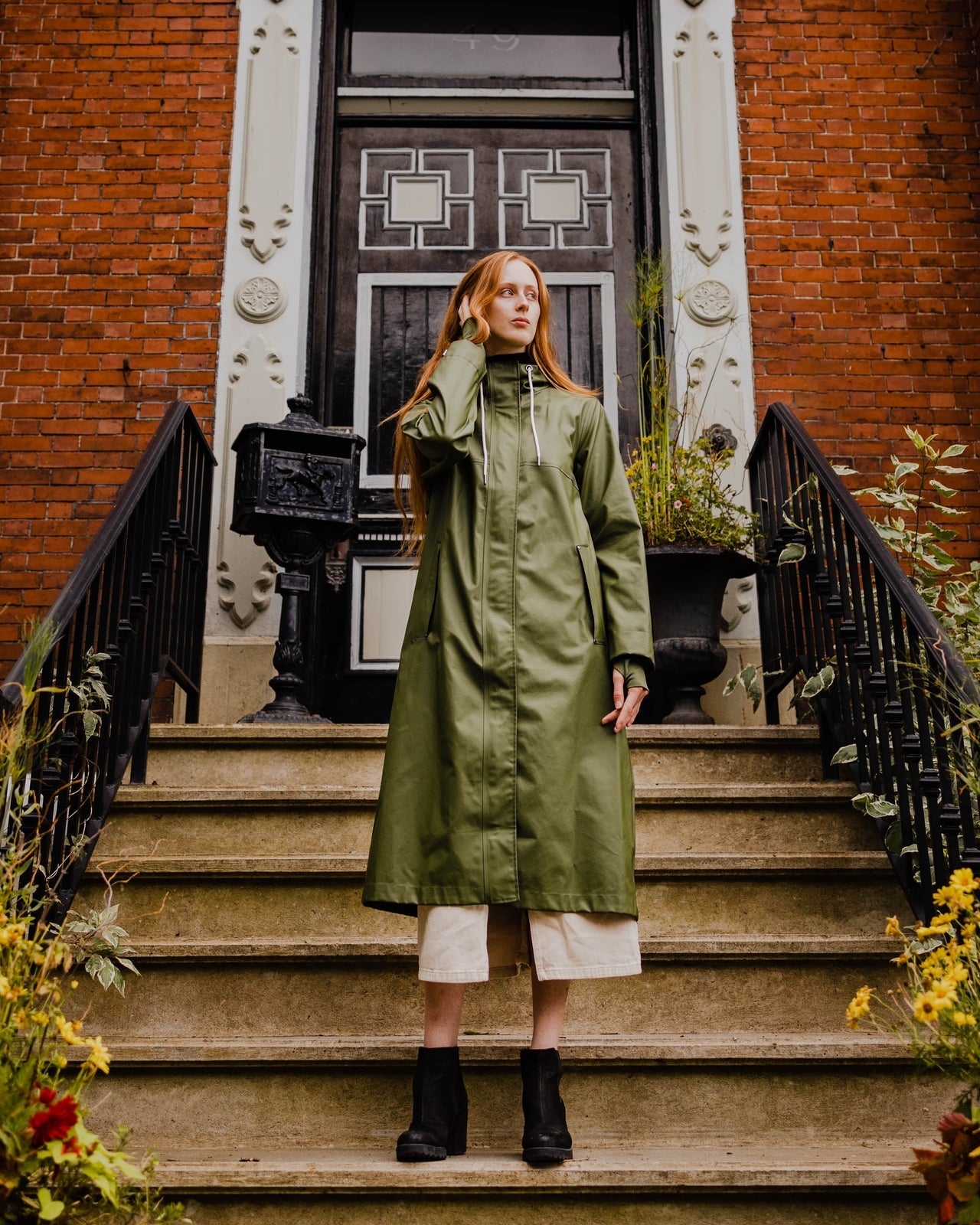 Mernini - Mernini Raincoat - Chive Green
