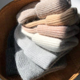 Billy Bamboo - Royal Angora Beanie – Light Grey -