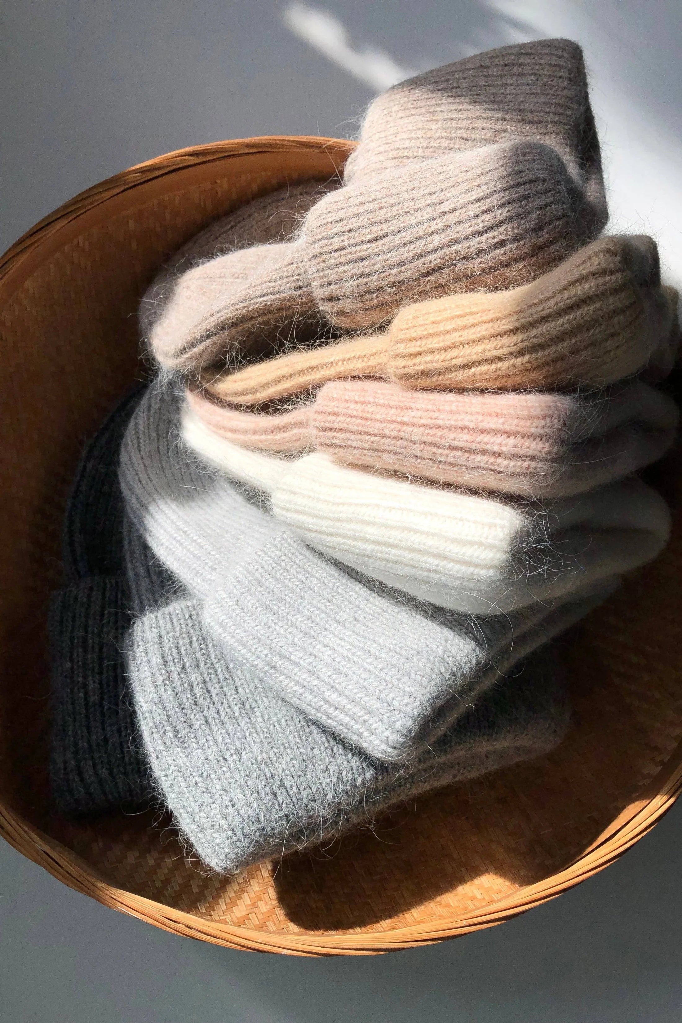 Billy Bamboo - Royal Angora Beanie – White -