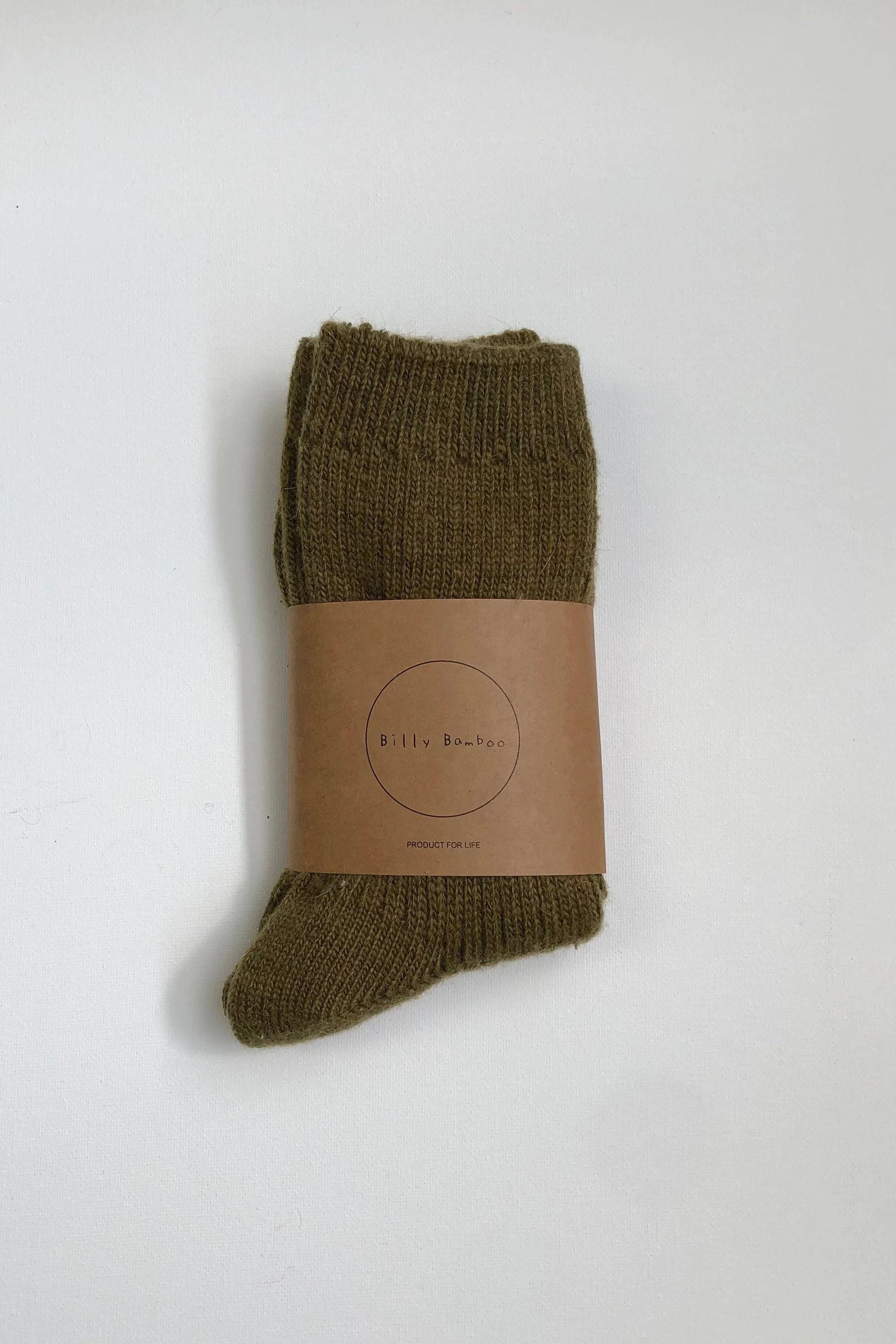 Billy Bamboo - Iceland Wool Socks – Olive -