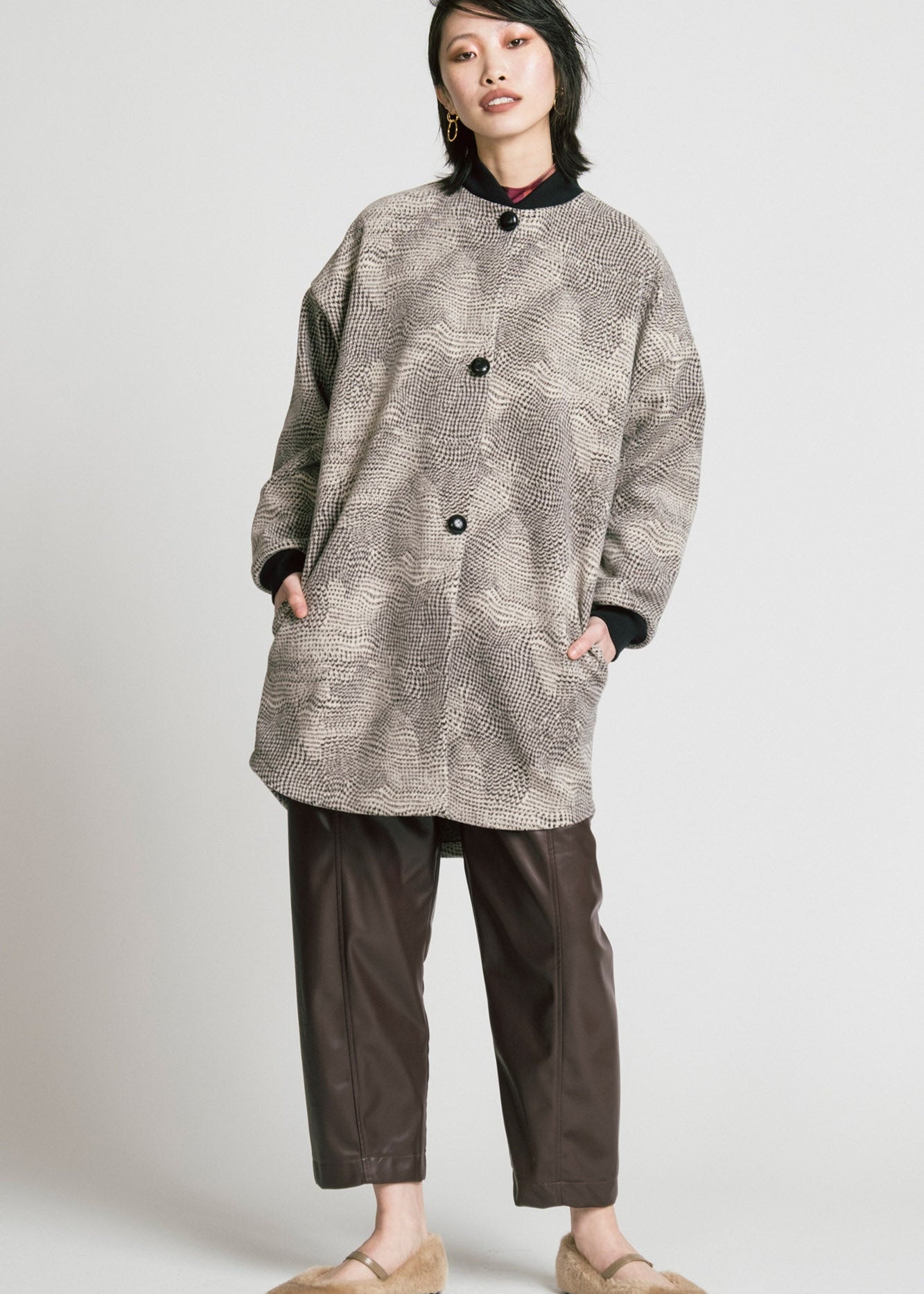 Allison Wonderland - Dizzy Coat - Houndstooth