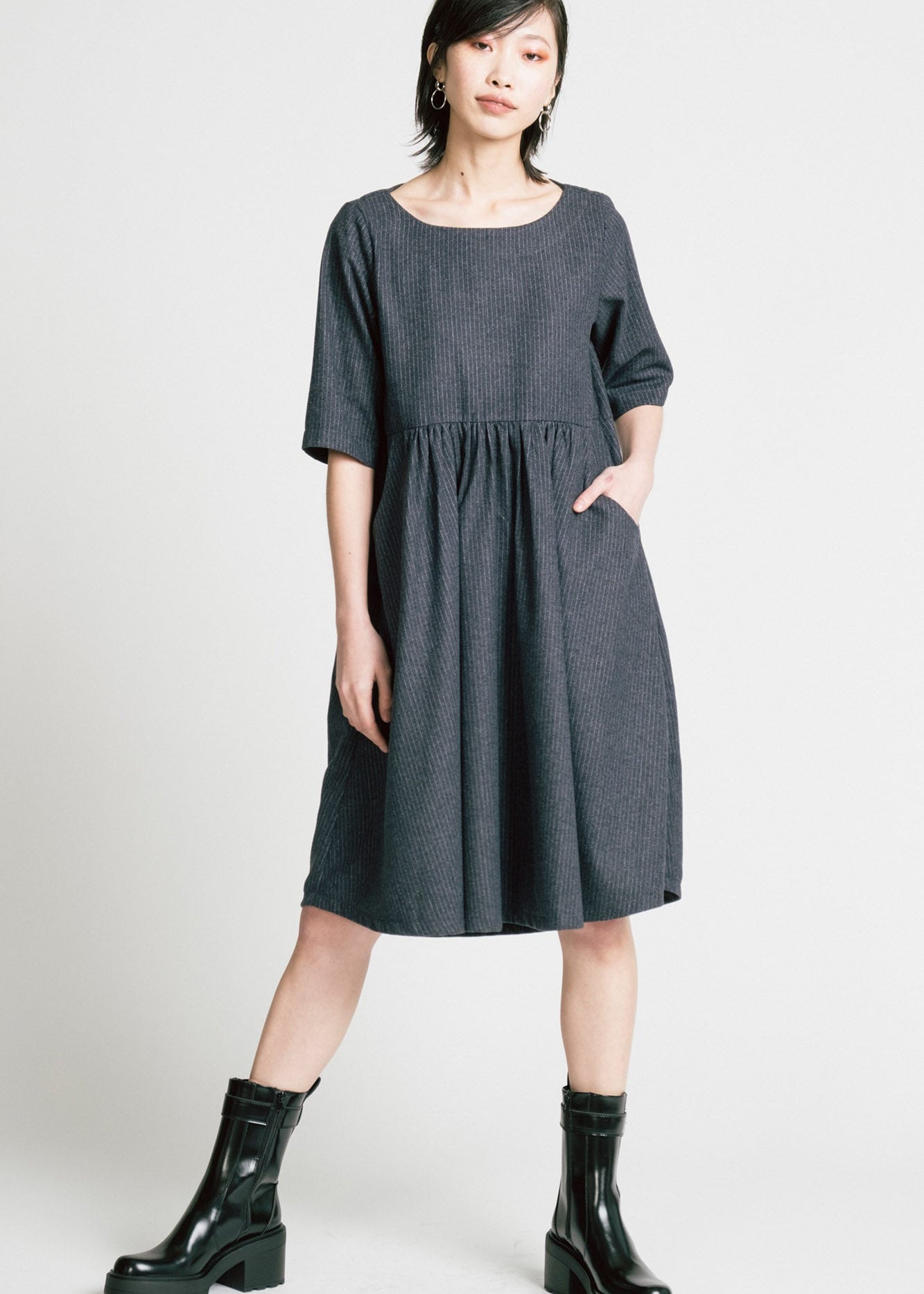 Allison Wonderland - Period Dress - Pinstripe