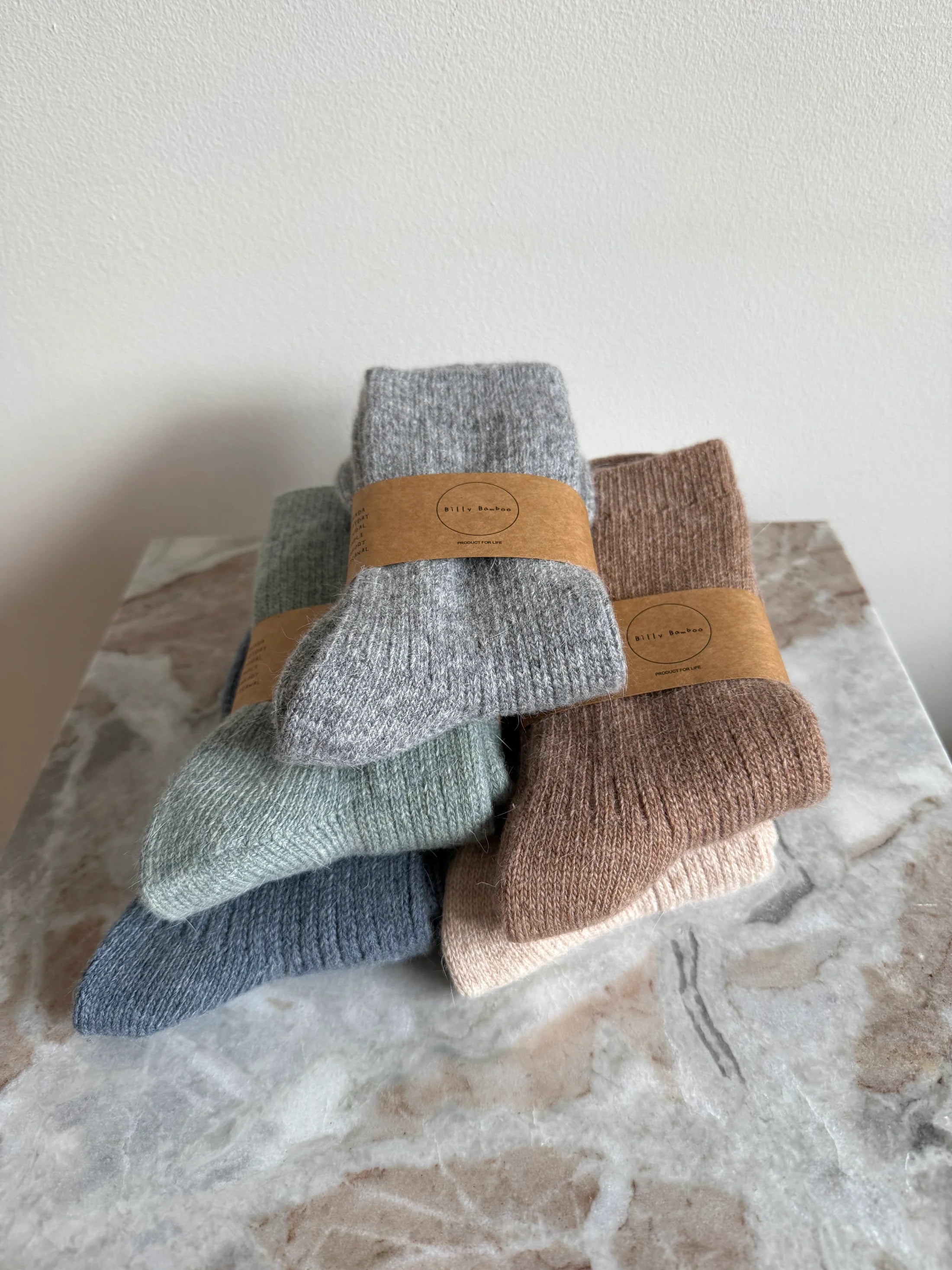 Billy Bamboo - Iceland Wool Socks – Olive -