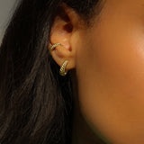 Leah Alexandra - Braided Hoops – Gold -