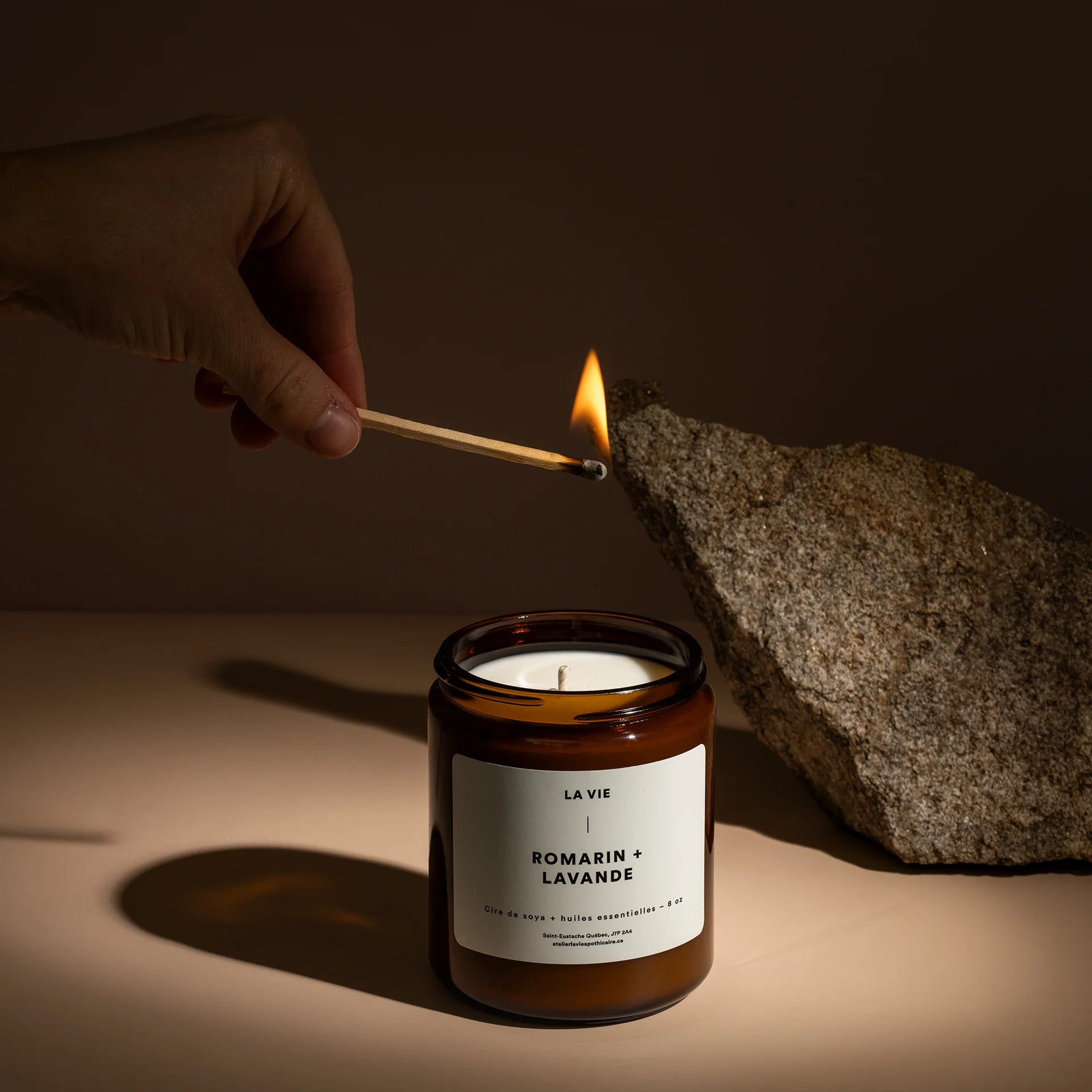 Atelier La Vie Apothicaire - Candle – Rosemary + Lavender -