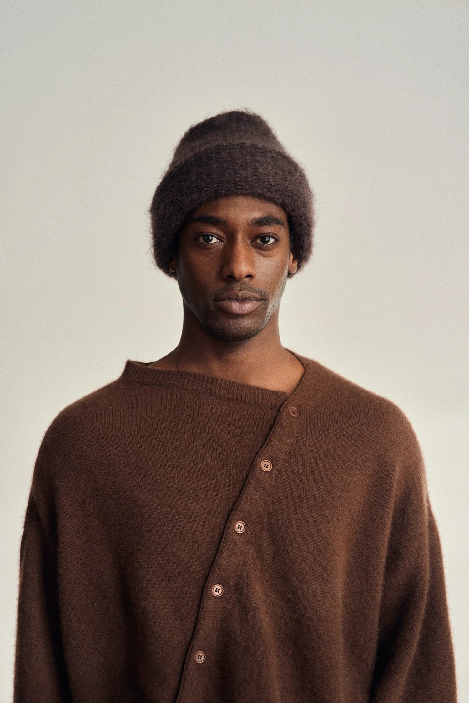 Heirloom - Cloud Mohair Beanie – Chocolate Brown -