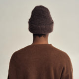 Heirloom - Cloud Mohair Beanie – Chocolate Brown -