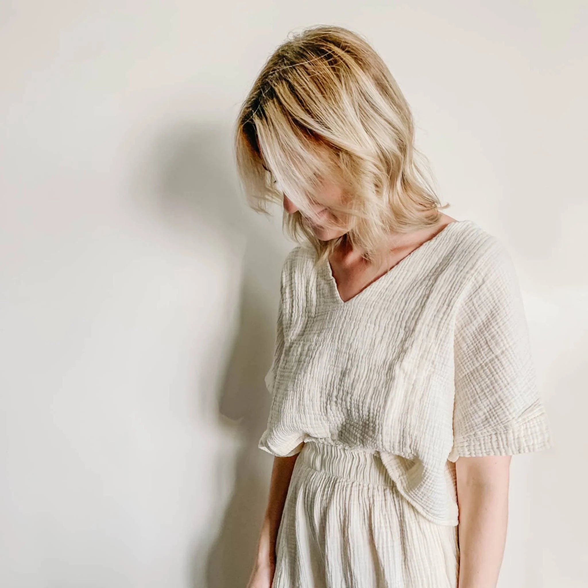 Pokoloko - Crinkle Crop Top -