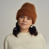 Cloud Mohair Beanie – Golden Latte