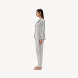 Pokoloko - Striped Crinkle Cotton Blouse -