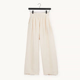 Pokoloko - Crinkle Palazzo Pants - Cream O S