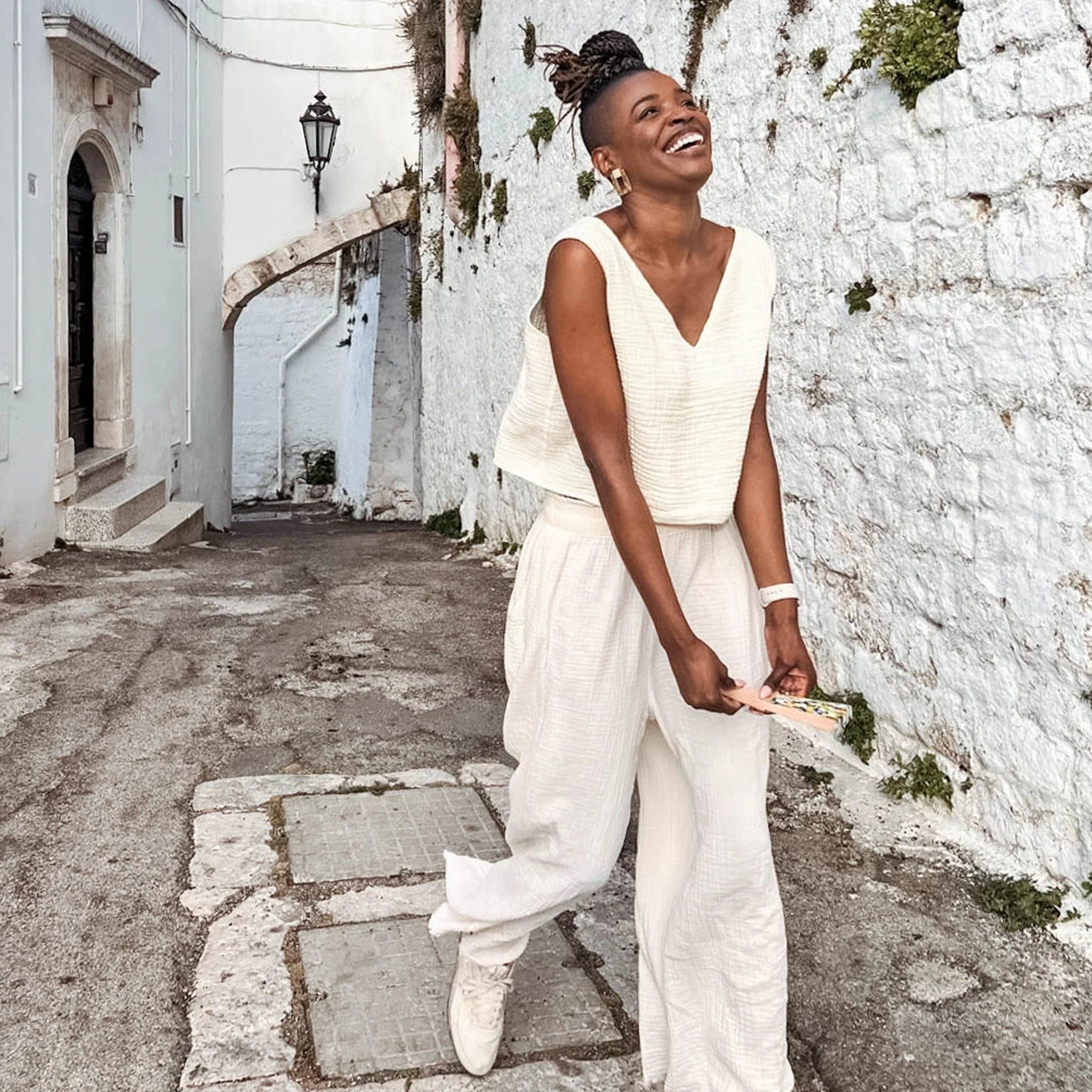 Pokoloko - Crinkle Palazzo Pants -