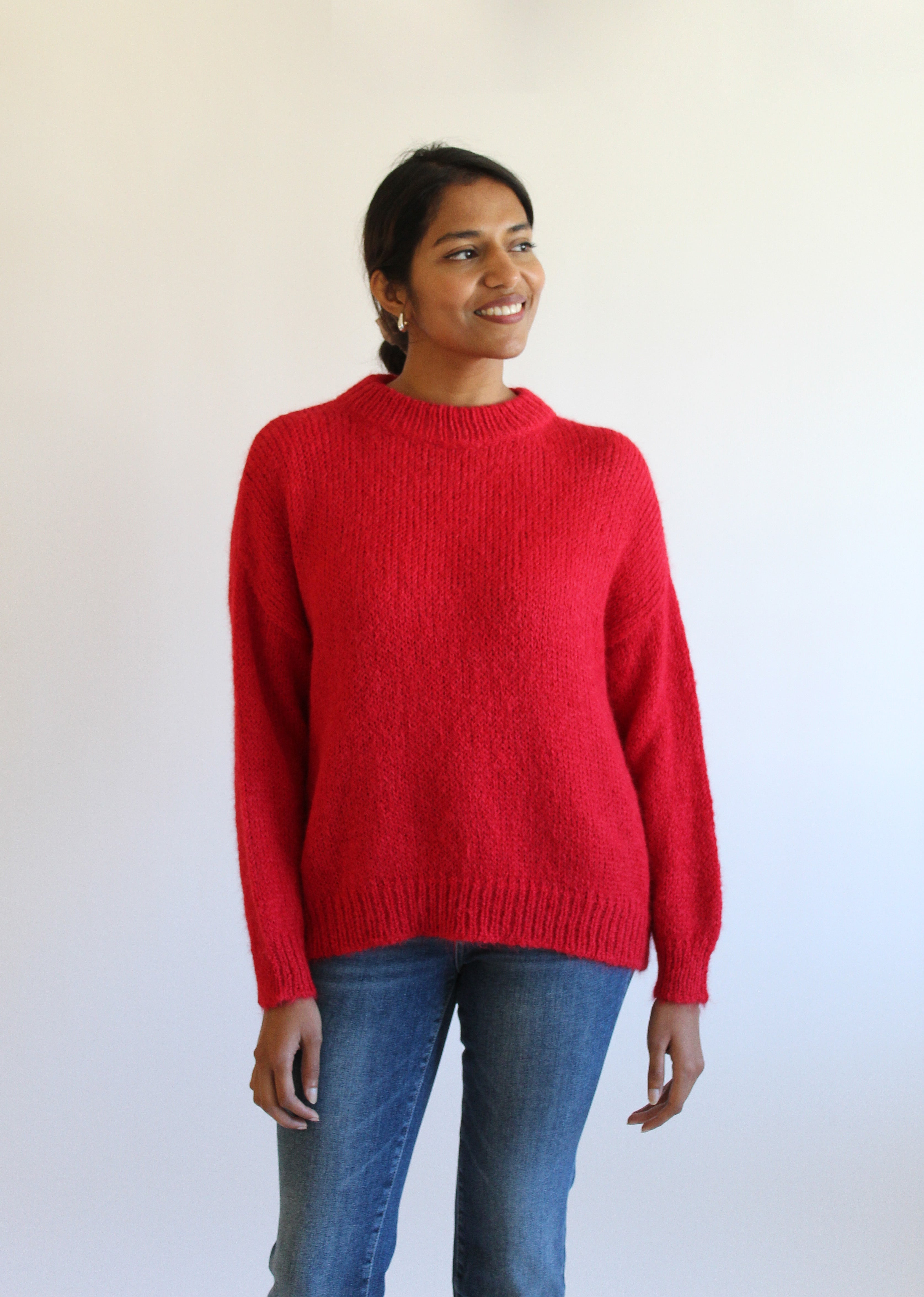 Sattva by Sarah - Boyfriend Crew - Red