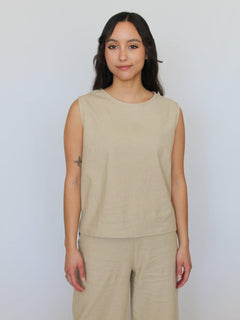 Sattva by Sarah - Shell Top - Natural