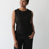 Sattva by Sarah - Shell Top - Black