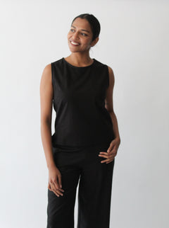 Sattva by Sarah - Shell Top - Black