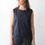 Sattva by Sarah - Shell Top - Dark Navy