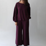 Sattva by Sarah - Balloon Pant - Plum