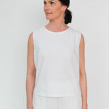 Sattva by Sarah - Shell Top - White