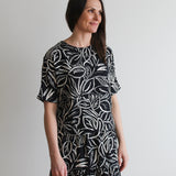 Sattva by Sarah - Everyday Crop Blouse - Black Ivory