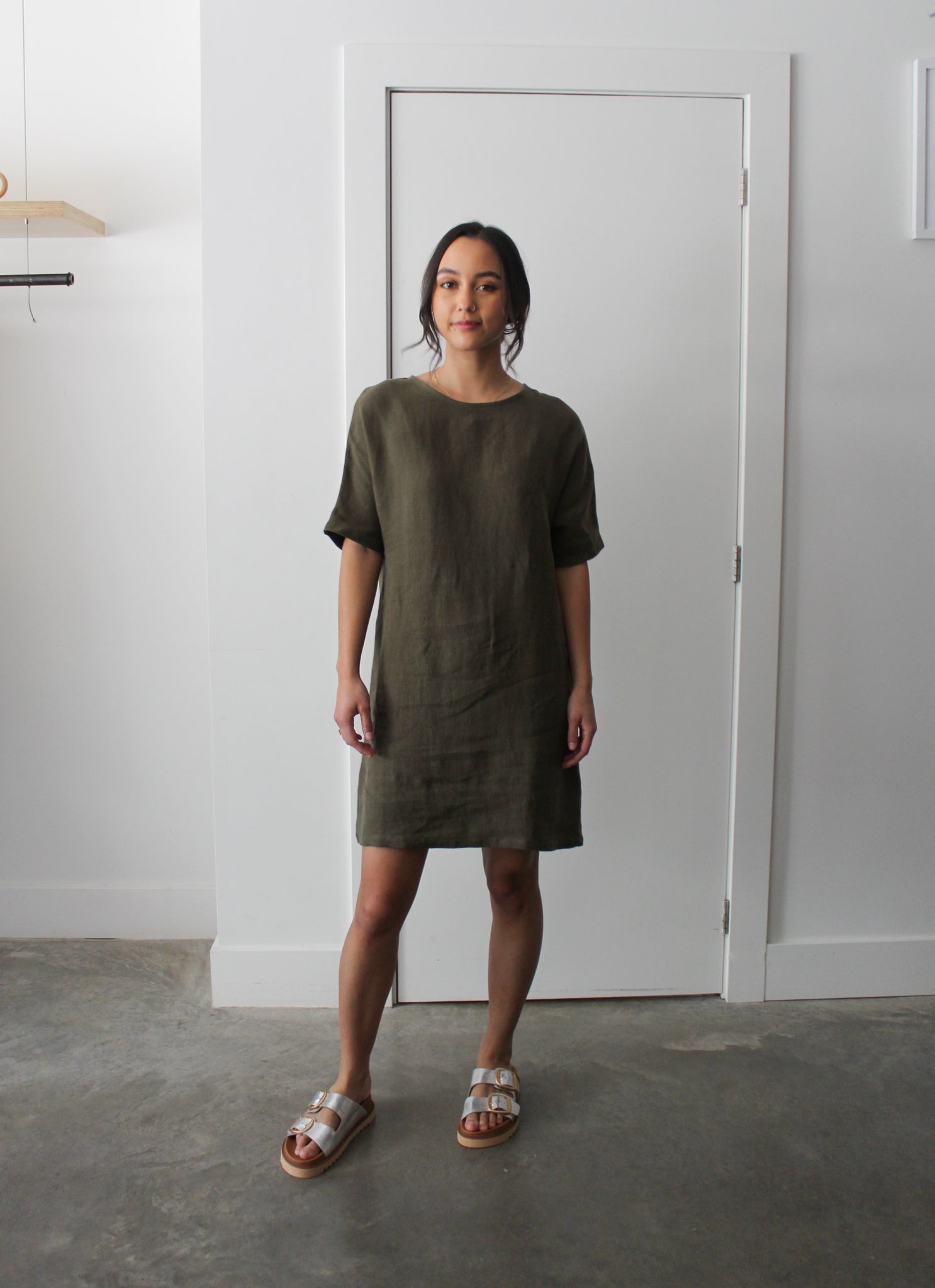 Sattva by Sarah - Nomad Everyday T-Shirt Dress - Bark