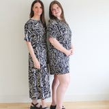 Sattva by Sarah - Printed Everyday T-Shirt Dress -
