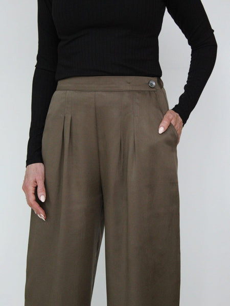 Long Pleat Pant