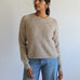 Sattva by Sarah - Cozy Crew Crop Sweater - Greige