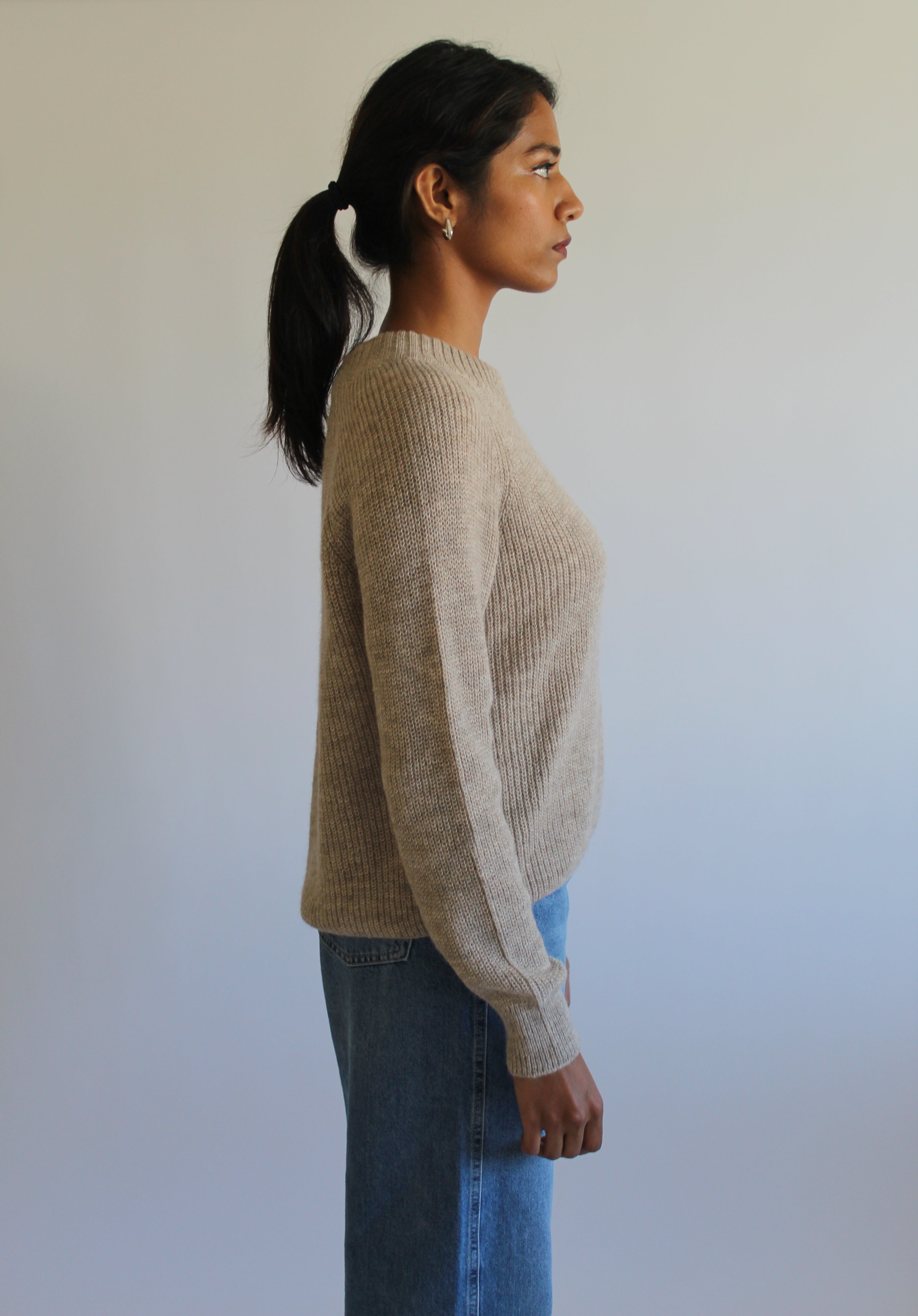 Sattva by Sarah - Cozy Crew Crop Sweater -