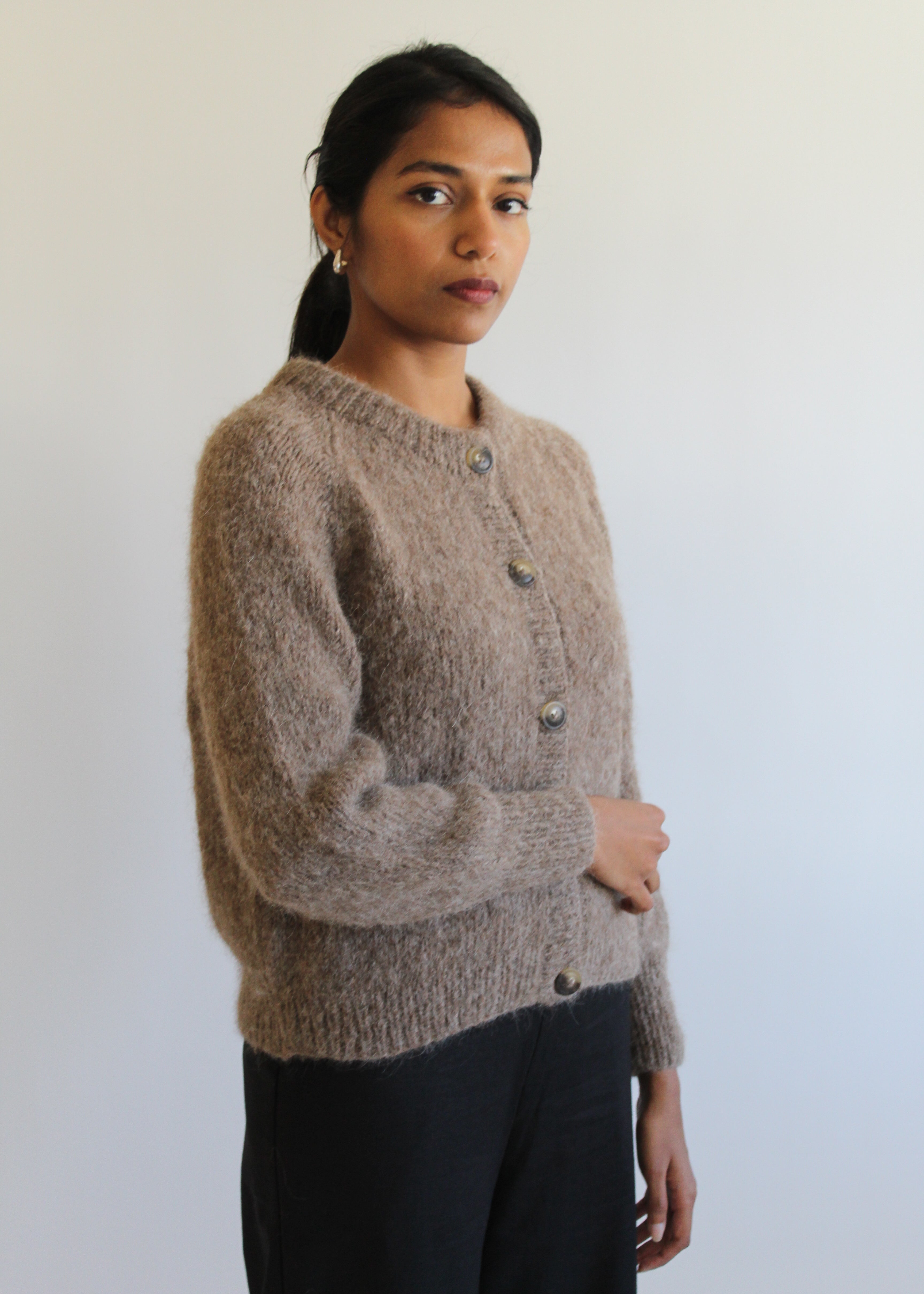 Sattva by Sarah - Classic Cardigan - Taupe