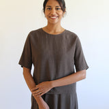 Sattva by Sarah - Everyday Crop Blouse - Espresso