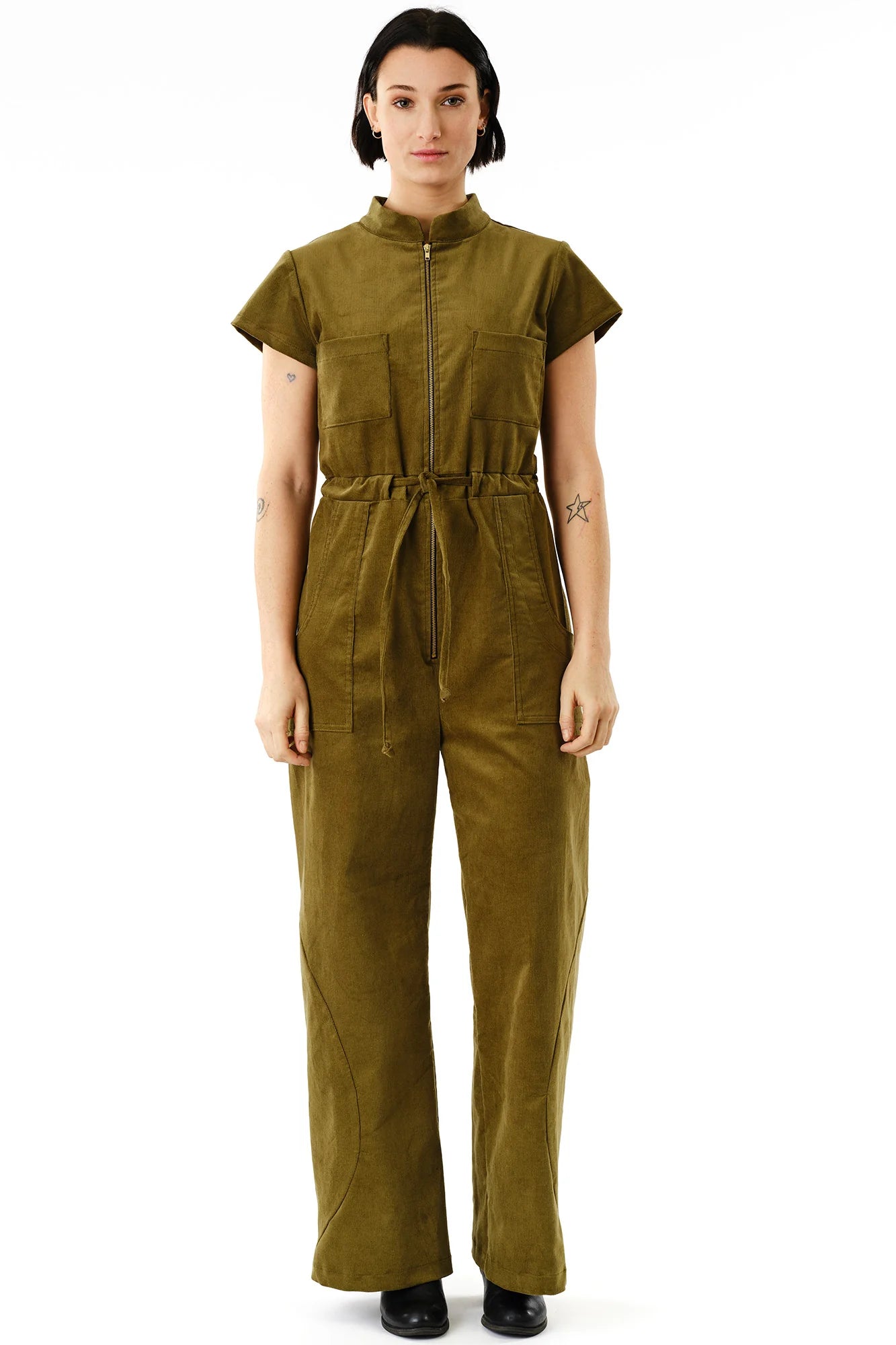 Jennifer Glasgow - Anath Cord Jumpsuit - Moss