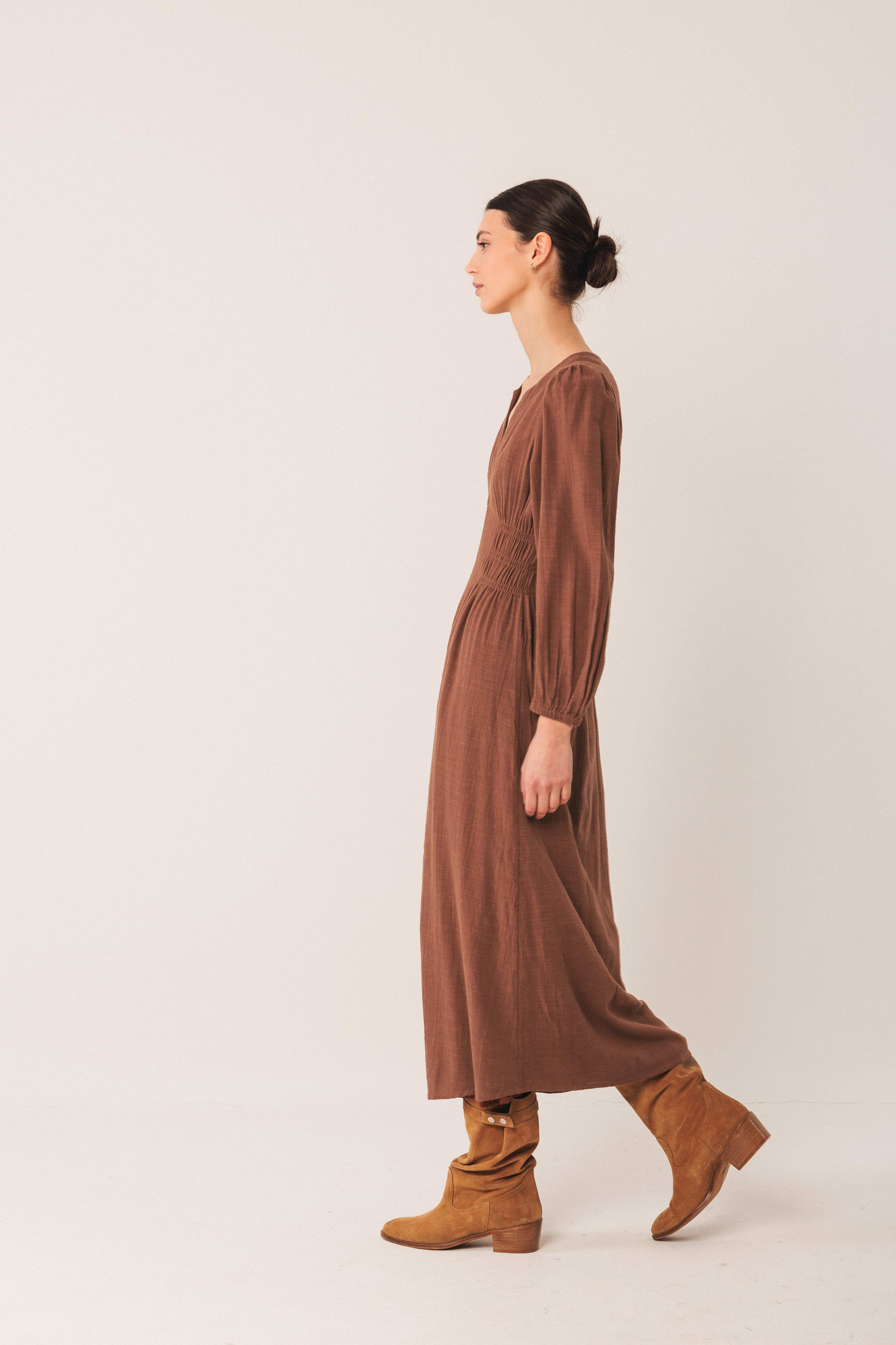 Indi & Cold - Crepe Cotton Dress -