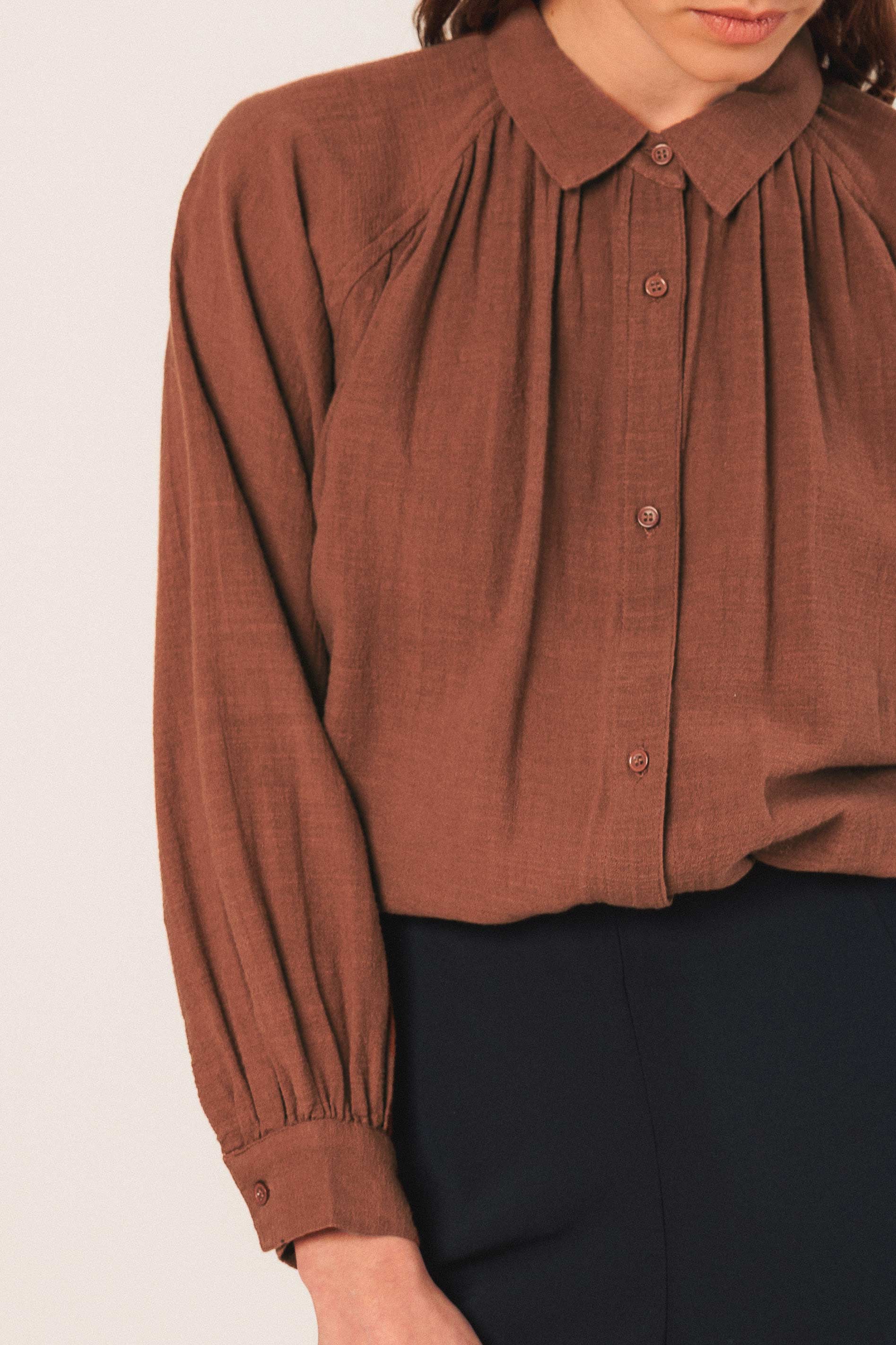 Indi & Cold - Crepe Cotton Shirt -