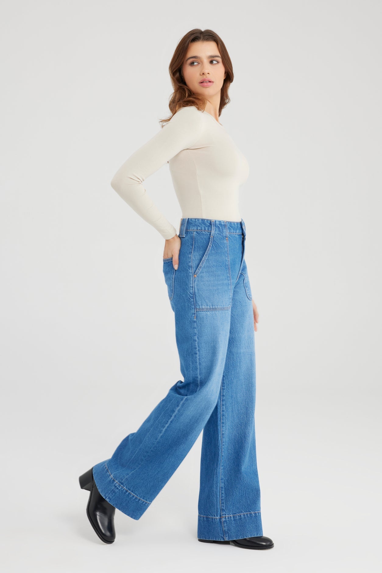 Cup of Joe - LiLi Wide Leg Jean -