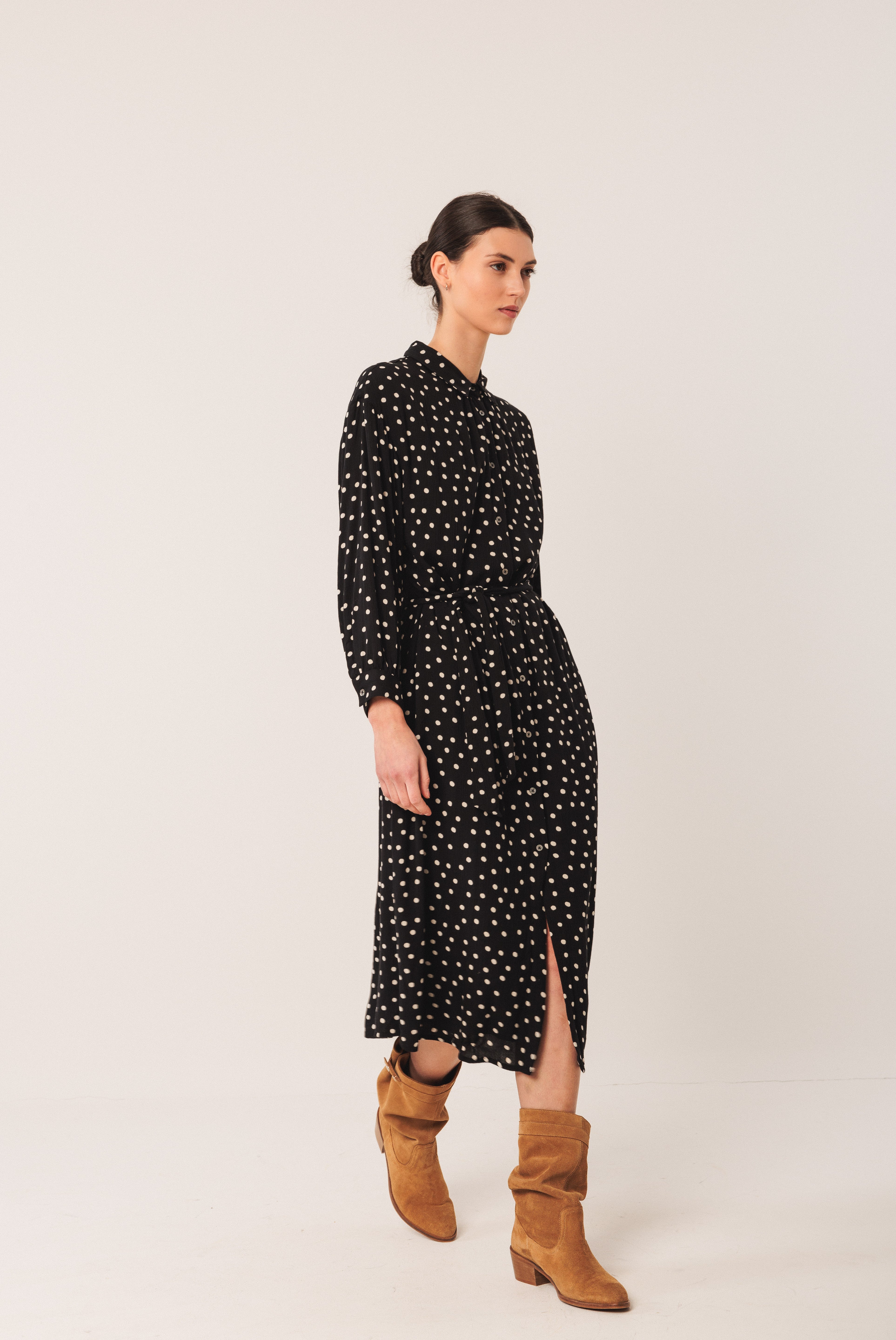 Indi & Cold - Oversized Shirt Dress -