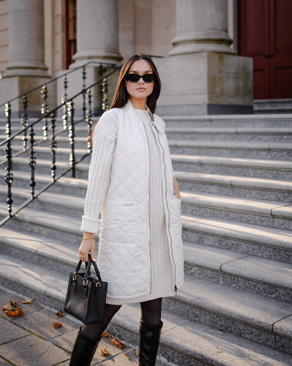 Mernini - Long Liner Vest - Soft Cream