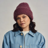 Cloud Mohair Beanie – Plum