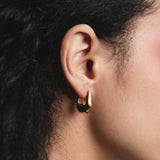 Wolf Circus - Baguette Hoops – Gold -